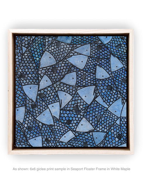 Fish Stick Sardines | Framed Giclee Print on Canvas